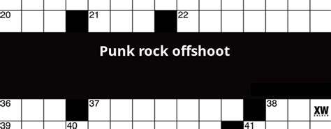 Players who are stuck with the Punk offshoot Crossword Clue can head into this page to know the correct answer. . Punk offshoot crossword